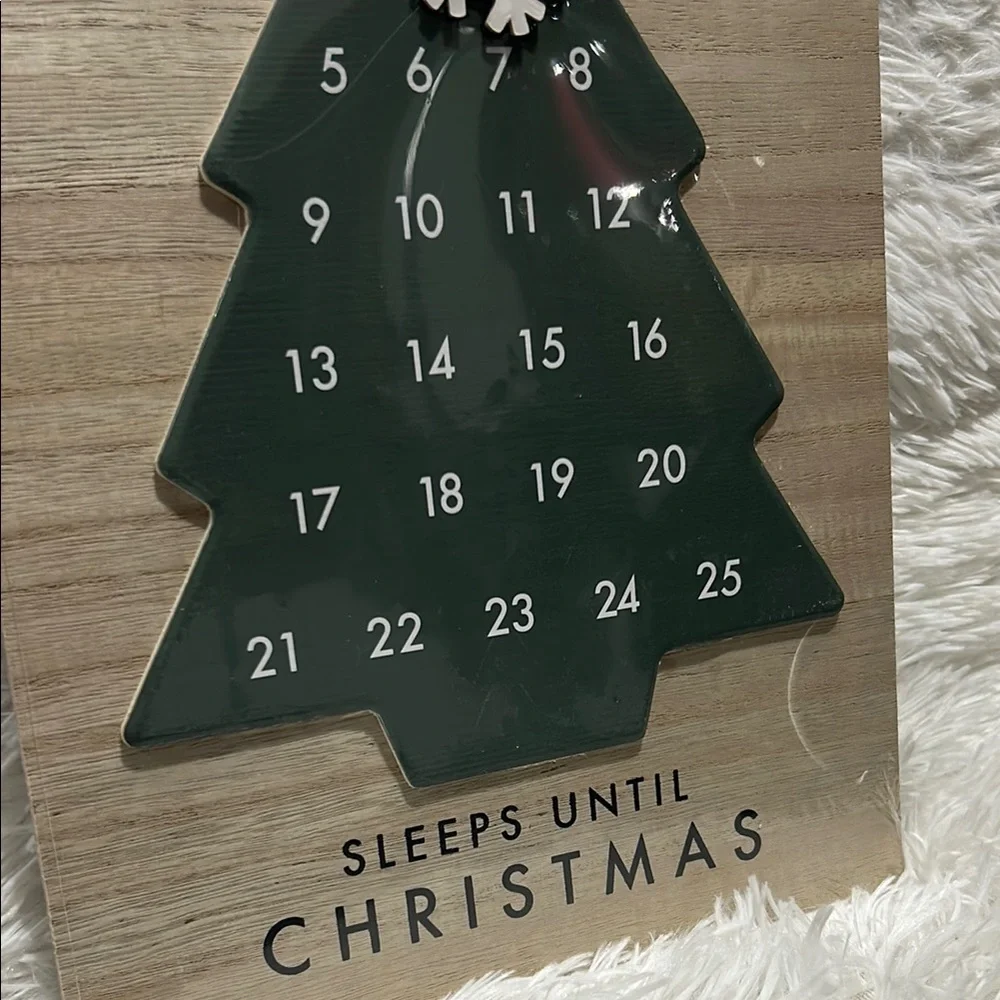 Sleeps Until Christmas Wall Hanging Advent Calendar from Target NEW
